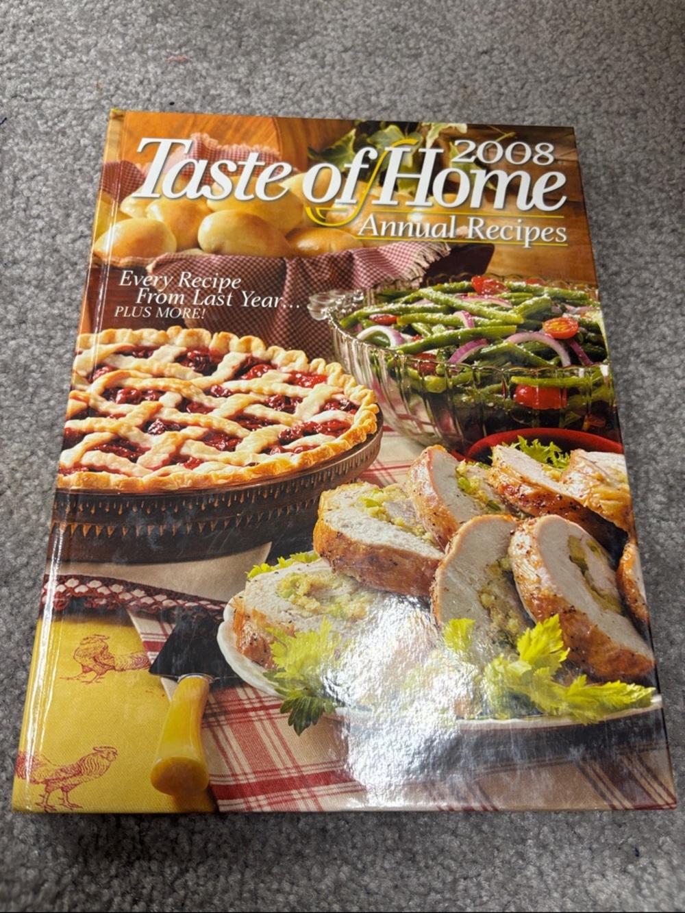 Taste of Home Cookbook with Colorful Food Photography Cover